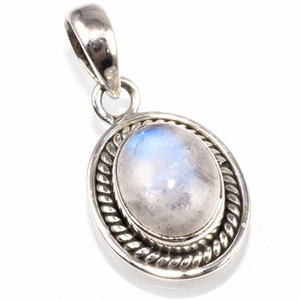 La pierre de lune arc-en-ciel la plus incroyable, bijoux en argent Sterling 925, bijoux de mode en argent frais - Product Image 1