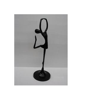 Estatuilla de aluminio de Venta caliente chica bailando con revestimiento en polvo decoración del hogar estatuilla de Metal y esculturas en precio al por mayor - Product Image 3