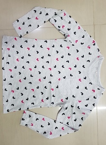 Venta caliente en Bangladesh Stock Lote/envío Overrun Allover Impreso Multi Color Girls Super Fancy All Season T-Shirt - Product Image 2
