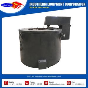 Fourneau à creuset métallique Indotherm pratique de 500 kg, état neuf, faible entretien, 380V, pour la fusion de l'aluminium, économie d'énergie - Product Image 4