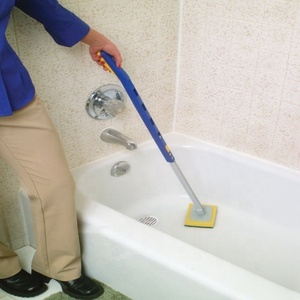 Carreaux muraux ménagers nettoyeur de vitres télescopique électrique éponge outils de nettoyage avec tête interchangeable - Product Image 2