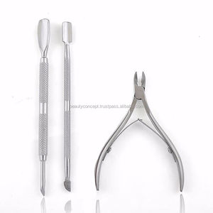 Juego de 3 Piezas de Cortaúñas Profesional de Acero Inoxidable de Doble Cara, Removedor de Callos, Cuchara, Empujador de Cutículas, Pinza para Manicura - Product Image 4