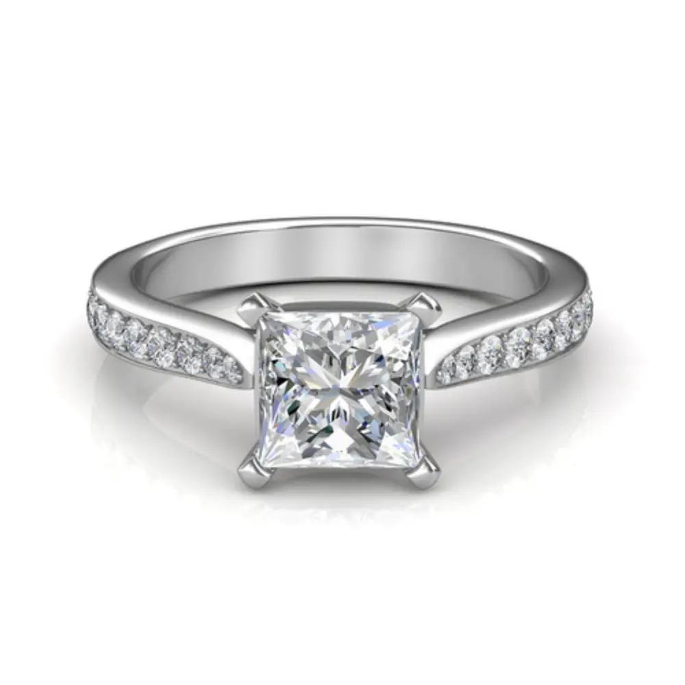 Princess Cut Engagement Diamond Ring Best Selling Classics Design Jewelry Women Gift Wedding