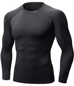 Camiseta de Compresión Rash Guard de Diseño Personalizado al por Mayor, Manga Larga, Ropa de Gimnasio, Spandex/Poliéster, Unisex, Servicio OEM, Adulto - Product Image 2