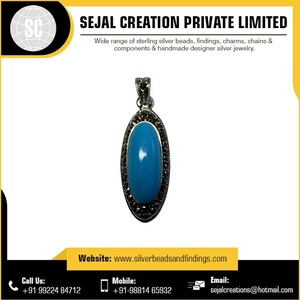 Mode 925 Sterling Silver Gemstone Pendentif Collier Élégant Charme Bijoux De Fournisseur De Confiance - Product Image 2