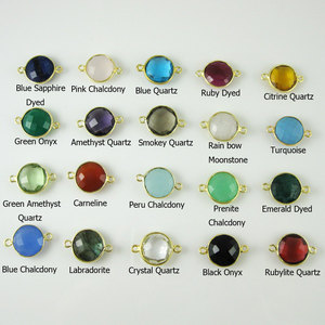 สร้อยคอแบบโซ่ทรงกลมสีเขียวโอนิกซ์สีเงิน925ชุบทองสร้อยคอชุบทองทันสมัยสำหรับผู้หญิง - Product Image 4