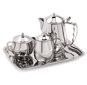 Juego de Ollas para Servir Té, Café y Leche de Acero Inoxidable con Forma de Manzana y Tapa para Restaurante, Hotel, Cafetería - Product Image 2