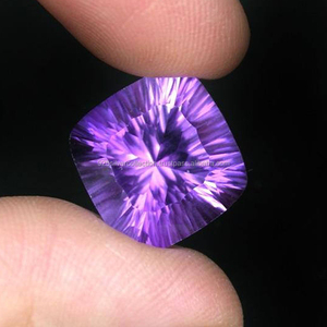 Coussin sculpté à la main de haute qualité coupe pierre précieuse améthyste violette naturelle pour l'utilisation de bijoux pierres précieuses en vrac - Product Image 1