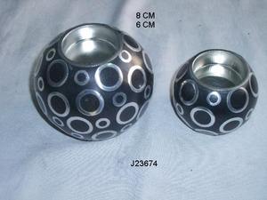 เชิงเทียนทองแดงรูปตัวที,เชิงเทียนทองแดงสำหรับตกแต่งบ้านลายดอกไม้ลายนูน - Product Image 5