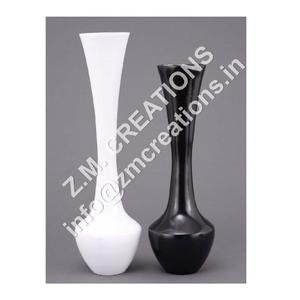 Conjunto de florero de cerámica blanco y negro moderno, centro de mesa decorativo de aluminio de acero metálico para boda, hogar, decoración de pasillo de Hotel - Product Image 1