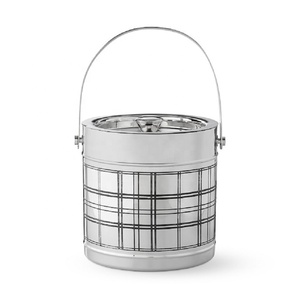 Seau à glace élégant en acier inoxydable argenté gravé 3 pintes en métal Barware Wholesale - Product Image 1