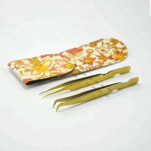 Pinces à épiler professionnelles en acier inoxydable pour extensions de cils, marque personnalisée, prix compétitif, soins personnels et beauté - Product Image 2