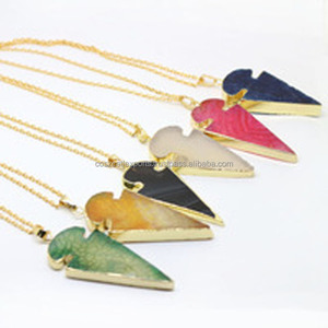 Durzy Arrowheads จี้หัวลูกศรเครื่องประดับอัญมณีชุบทอง24K จี้พลอย - Product Image 1