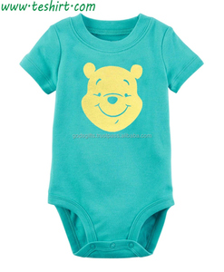 Barboteuse en coton pour bébé, vêtements pour nouveau-né, avec impression personnalisée de qualité supérieure, logo OEM, 100%, directement à l'usine - Product Image 1