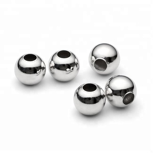 2018 B141 Perles en vrac de haute qualité Bijoux en argent sterling pour des conceptions créatives pour l'artisanat en métal - Product Image 1