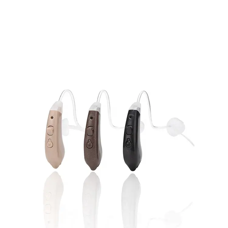 Aparelhos auditivos digitais/oem bte mini aparelho auditivo para cuidados de saúde