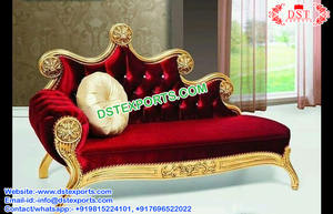 Sofá asiático de boda con diamantes, sillas de lujo de estilo francés, para bodas indias - Product Image 4