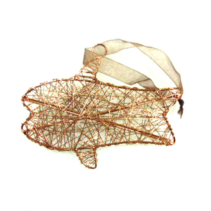 Venta caliente forma de pájaro ornamento Navidad decorativo colgante alambre de metal ornamento - Product Image 5