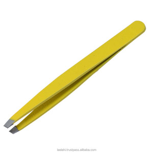 Pince à épiler à sourcils pour femmes en acier inoxydable de haute qualité pointe inclinée légère pour outil de soin personnel d'extension de cils de beauté - Product Image 4
