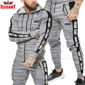 Survêtement à glissière pour hommes ensembles hommes sweat à capuche à manches longues et pantalon de survêtement ensemble deux pièces survêtement homme vêtements de sport décontractés pour hommes - Product Image 1