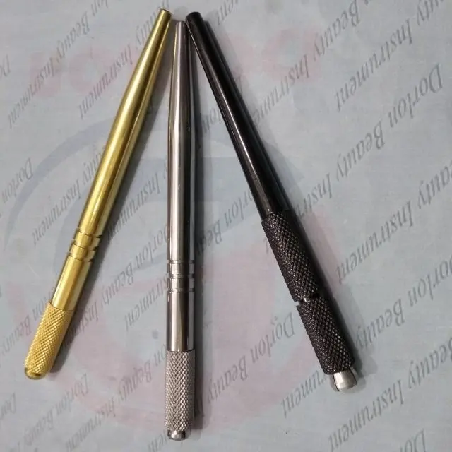 Beste Qualität Augenbrauen Microb lading Stift Gold Silber & Schwarz Finish