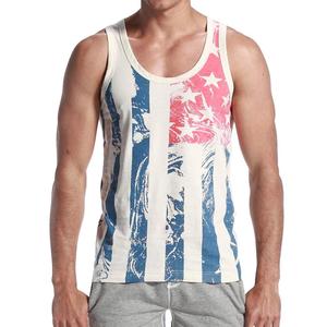 Débardeur imprimé de Logo personnalisé pour hommes, parfait pour le gymnastique et les vêtements d'été décontractés pour hommes - Product Image 1