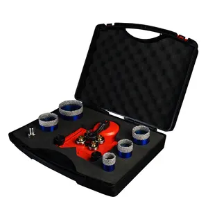 Jeu <span class=keywords><strong>de</strong></span> scies cloche diamant, scies trous pour carreaux <span class=keywords><strong>de</strong></span> céramique <span class=keywords><strong>avec</strong></span> guide <span class=keywords><strong>de</strong></span> <span class=keywords><strong>perçage</strong></span> - Product Image 1