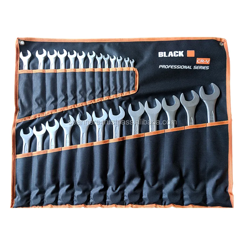 Best Quality Wrench Spanner Wrench 25 Piece Set Chrome Vanadium Steel Cold Stamped Combination Spanner Set 1 1/2IN 0.2 Microns