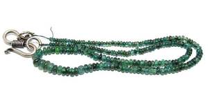 Cuentas de piedras preciosas sueltas Esmeralda con forma de Rondelle suave de alta calidad, Unidad de hebra de Color verde para la fabricación de joyas - Product Image 2