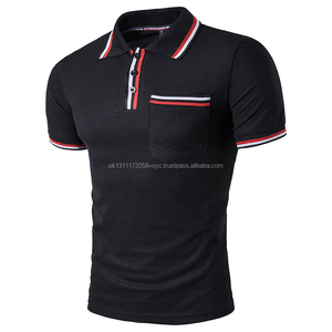 Man's100 % algodón, alta calidad, logotipo personalizado impreso, polo informal en blanco, 100 algodón, panal - Product Image 5