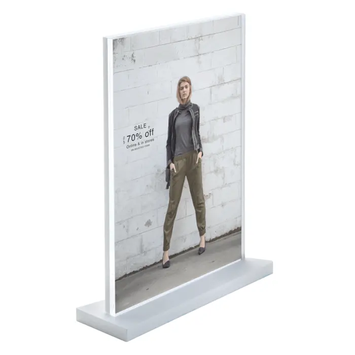 Transparent Plexiglass Giấy Tấm Chủ Dày Acrylic Quảng Cáo Poster Chủ Với Nam Châm