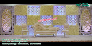 Mehandi-Juego de asientos de cuero para boda, muebles de boda - Product Image 3