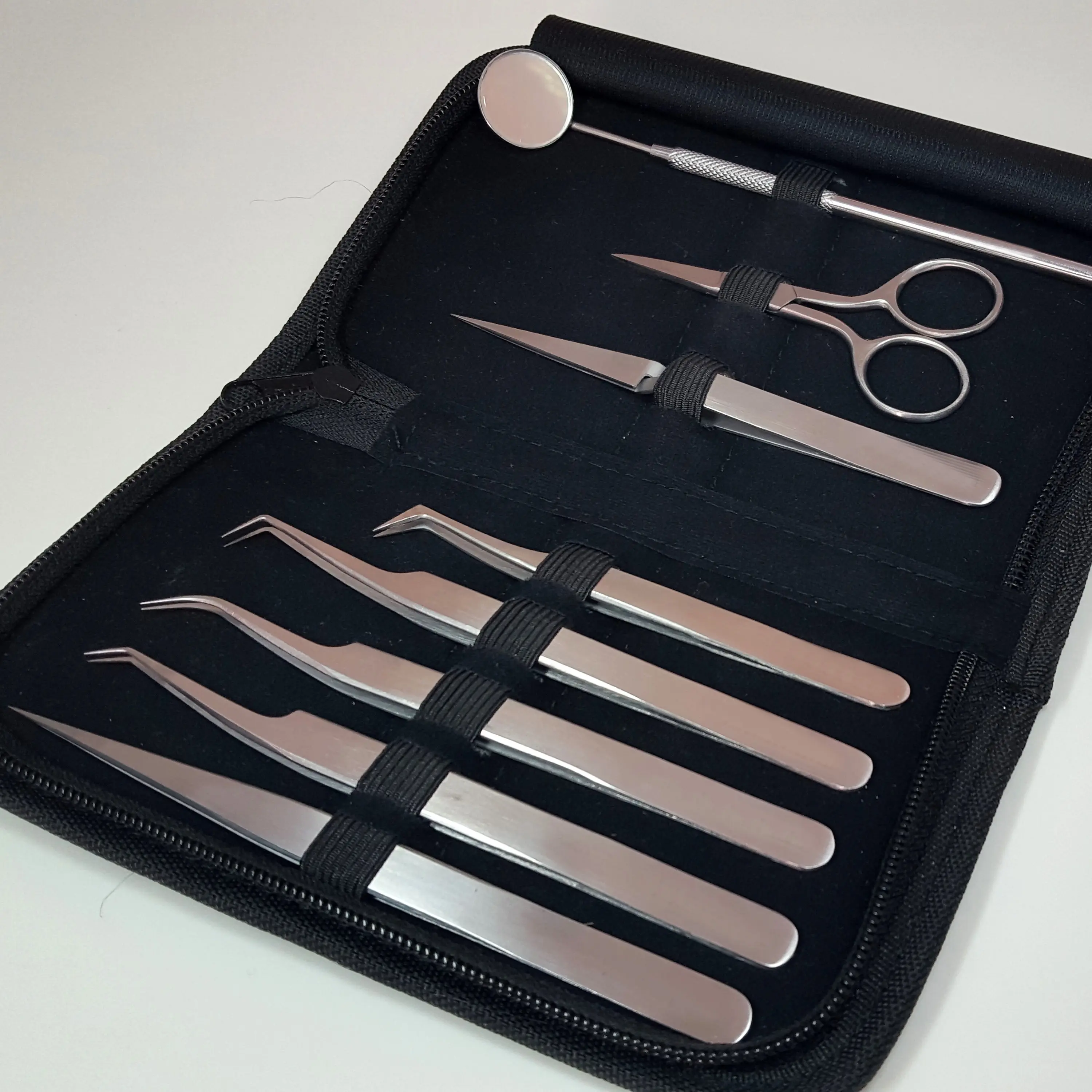 Kit de ferramentas para instrumento de cílios, com estojo, kit de ferramentas para extensão de cílios
