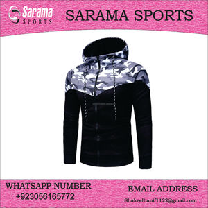 Manches personnalisées Camo Design et Body Black Design avec des matériaux en polaire de haute qualité, avec logo et design personnalisés, - Product Image 3