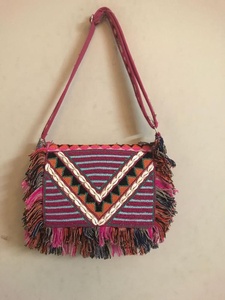 Style bohème indien élégant Boho fait à la main perlé pochette femmes tissu sac de messager pour soirée Shopping fête sac à bandoulière - Product Image 5