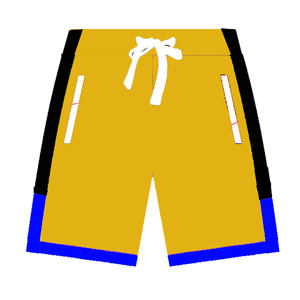 Conjunto de pantalones cortos de gimnasio de baloncesto informales para hombre, diseño personalizable de cintura elástica de algodón 100% ecológico para Yoga y Muay Thai - Product Image 1