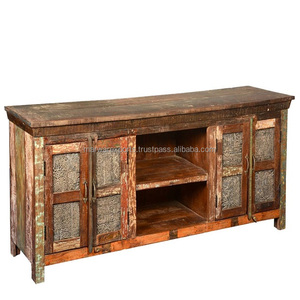 Best Price Solid Reclaimed Wood TV Cabinet Industrial Design Eco-Friendly for Living Room Home <b>Bar</b> Farmhouse Hotel <b>Furniture</b> - Product Image 3