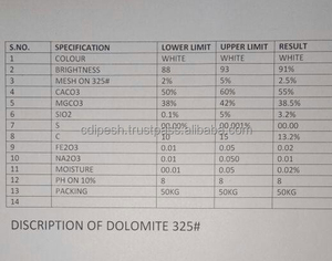 Dolomite blanche neige de qualité supérieure, 500 mesh, prix en Inde - Product Image 5