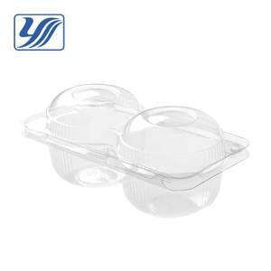 Contenedor de frutas de plástico transparente PET con tapa abatible - Product Image 6