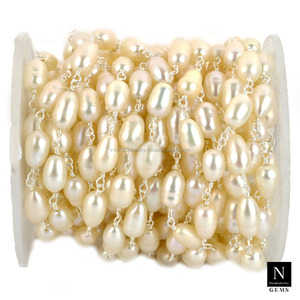 สร้อยลูกปัดพลอยบุษราคัมทรงกลมแบบลูกประคำสำหรับทำสร้อยคอต่างหูสร้อยข้อมือชุบเงินจำนวนมากแบบ DIY - Product Image 4