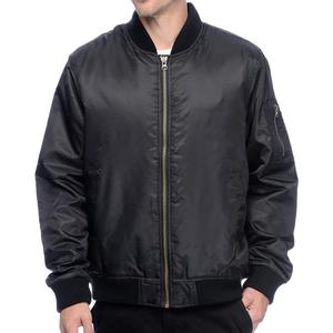 Venta al por mayor por encargo cuello redondo chaqueta de bombardero de los hombres temporada de invierno con cremallera completa ropa de moda con servicio OEM disponible - Product Image 5