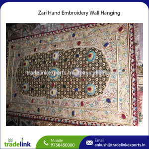 Zari แจกันประดับอัญมณีทำด้วยมือสไตล์ร่วมสมัยที่แขวนติดผนังปักด้วยมือบ้านสวนห้องของขวัญให้ - Product Image 6