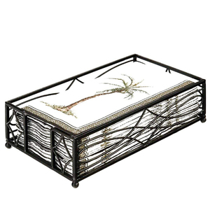 Porte-serviettes en fil de fer et porte-serviettes en métal Porte-serviettes fermier pour tables - Product Image 1