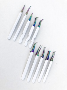 แหนบต่อขนตาปลอมทำจากสแตนเลส J-Type แบบมืออาชีพปรับแต่งฉลากได้ตามต้องการ - Product Image 5