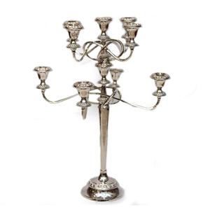 Bougeoir en métal à 5 bras, support de bougie à 3 bras - Product Image 1