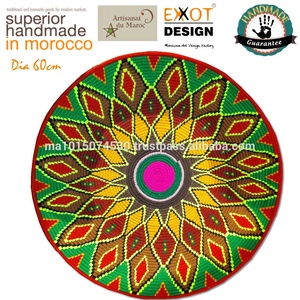 Original Moroccan Bowl Shaped Eco-Friendly Multifunction <b>Woven</b> Palm Leaves High Quality EXXOT DESIGN Storage <b>Basket</b> - Product Image 5