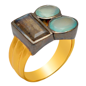 แหวนเงินสเตอร์ลิงทำมือของ925เครื่องประดับใหม่ล่าสุดดีไซน์หรูหรา - Product Image 1