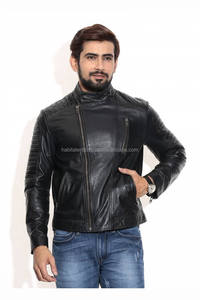 Custom <b>Genuine</b> <b>Leather</b> <b>Jacket</b> Classic Biker Original <b>Leather</b> <b>Jacket</b> for Men Luxury Quality Goat Skin - Product Image 4