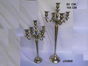 Candélabre en aluminium moulé de haute qualité avec miroir polonais mariage Anniversary fête décoration candélabre en métal décoration de la maison - Product Image 4