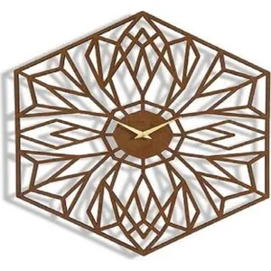 นาฬิกาแขวนผนังไม้ดีไซน์ใหม่ หรูหรา ขายส่ง ราคาพิเศษ สำหรับตกแต่งบ้าน - Product Image 1